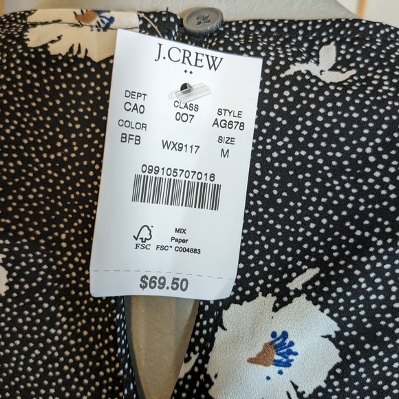 🆕 J. Crew long sleeve shirt, medium, NEW with tags - Picture 9 of 9